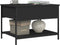 vidaXL - Salontafel - 70x50x50 - cm - bewerkt - hout - en - metaal - zwart