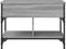 vidaXL - Salontafel - 70x50x50 - cm - bewerkt - hout - en - metaal - grijs - sonoma