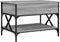 vidaXL - Salontafel - 70x50x50 - cm - bewerkt - hout - en - metaal - grijs - sonoma