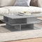 vidaXL - Salontafel - 70x70x29 - cm - bewerkt - hout - betongrijs