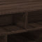 vidaXL - Salontafel - 70x70x29 - cm - bewerkt - hout - bruin - eikenkleur