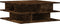 vidaXL - Salontafel - 70x70x29 - cm - bewerkt - hout - gerookt - eikenkleurig