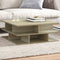 vidaXL - Salontafel - 70x70x29 - cm - bewerkt - hout - sonoma - eikenkleurig