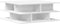 vidaXL - Salontafel - 70x70x29 - cm - bewerkt - hout - wit