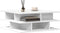 vidaXL - Salontafel - 70x70x29 - cm - bewerkt - hout - wit