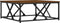 vidaXL - Salontafel - 70x70x30 - cm - bewerkt - hout - bruin - eikenkleur