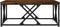 vidaXL - Salontafel - 70x70x30 - cm - bewerkt - hout - gerookt - eikenkleurig