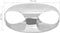 vidaXL - Salontafel - 70x70x32 - cm - gegoten - aluminium - zilverkleurig