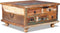vidaXL - Salontafel - 70x70x38 - cm - gerecycled - hout