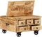 vidaXL - Salontafel - 70x70x40 - cm - ruw - mangohout
