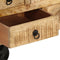 vidaXL - Salontafel - 70x70x40 - cm - ruw - mangohout