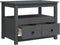 vidaXL - Salontafel - 71x49x55 - cm - massief - grenenhout - grijs