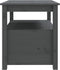 vidaXL - Salontafel - 71x49x55 - cm - massief - grenenhout - grijs