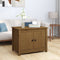 vidaXL - Salontafel - 71x49x55 - cm - massief - grenenhout - honingbruin