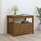 vidaXL - Salontafel - 71x49x55 - cm - massief - grenenhout - honingbruin