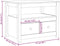 vidaXL - Salontafel - 71x49x55 - cm - massief - grenenhout - honingbruin