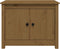 vidaXL - Salontafel - 71x49x55 - cm - massief - grenenhout - honingbruin