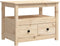 vidaXL - Salontafel - 71x49x55 - cm - massief - grenenhout