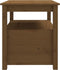 vidaXL - Salontafel - 71x49x55 - cm - massief - grenenhout - honingbruin