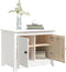 vidaXL - Salontafel - 71x49x55 - cm - massief - grenenhout - wit