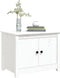 vidaXL - Salontafel - 71x49x55 - cm - massief - grenenhout - wit