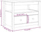 vidaXL - Salontafel - 71x49x55 - cm - massief - grenenhout - wit