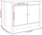 vidaXL - Salontafel - 71x49x55 - cm - massief - grenenhout - wit