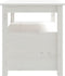 vidaXL - Salontafel - 71x49x55 - cm - massief - grenenhout - wit
