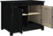 vidaXL - Salontafel - 71x49x55 - cm - massief - grenenhout - zwart