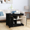 vidaXL - Salontafel - 71x49x55 - cm - massief - grenenhout - zwart