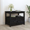 vidaXL - Salontafel - 71x49x55 - cm - massief - grenenhout - zwart