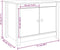 vidaXL - Salontafel - 71x49x55 - cm - massief - grenenhout - zwart