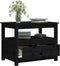 vidaXL - Salontafel - 71x49x55 - cm - massief - grenenhout - zwart