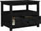 vidaXL - Salontafel - 71x49x55 - cm - massief - grenenhout - zwart
