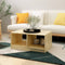 vidaXL - Salontafel - 75x50x33,5 - cm - massief - grenenhout - grijs