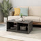 vidaXL - Salontafel - 75x50x33,5 - cm - massief - grenenhout - grijs