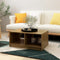 vidaXL - Salontafel - 75x50x33,5 - cm - massief - grenenhout - honingbruin