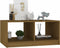 vidaXL - Salontafel - 75x50x33,5 - cm - massief - grenenhout - honingbruin