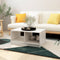 vidaXL - Salontafel - 75x50x33,5 - cm - massief - grenenhout - wit