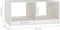 vidaXL - Salontafel - 75x50x33,5 - cm - massief - grenenhout - wit
