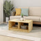 vidaXL - Salontafel - 75x50x33,5 - cm - massief - vurenhout