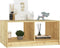 vidaXL - Salontafel - 75x50x33,5 - cm - massief - vurenhout