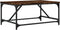 vidaXL - Salontafel - 75x50x35 - cm - bewerkt - hout - gerookt - eikenkleurig