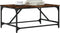 vidaXL - Salontafel - 75x50x35 - cm - bewerkt - hout - gerookt - eikenkleurig
