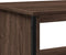 vidaXL - Salontafel - 75x51x40 - cm - bewerkt - hout - bruin - eikenkleur