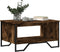 vidaXL - Salontafel - 75x51x40 - cm - bewerkt - hout - gerookt - eikenkleurig