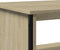 vidaXL - Salontafel - 75x51x40 - cm - bewerkt - hout - sonoma - eikenkleurig