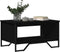 vidaXL - Salontafel - 75x51x40 - cm - bewerkt - hout - zwart