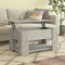 vidaXL - Salontafel - 79x49x41 - cm - bewerkt - hout - betongrijs