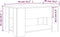 vidaXL - Salontafel - 79x49x41 - cm - bewerkt - hout - betongrijs